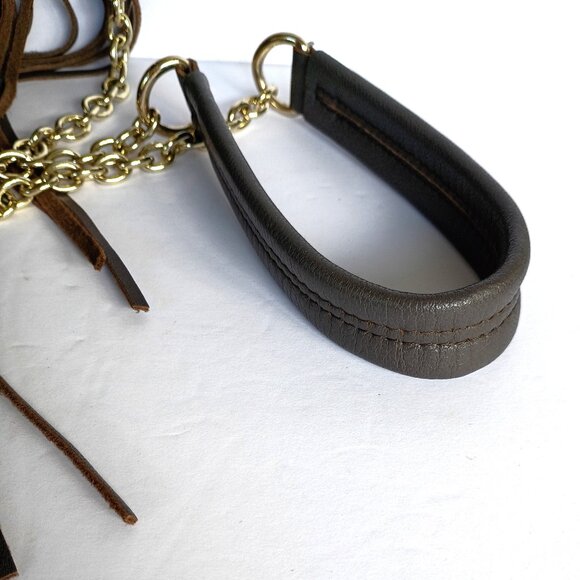 Lost and Found leather fringe crossbody purse - Picture 5 of 5